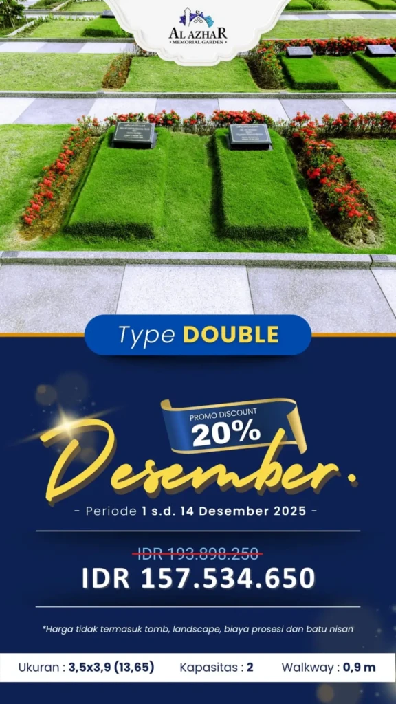 Harga Makam Double di Al Azhar Memorial Garden