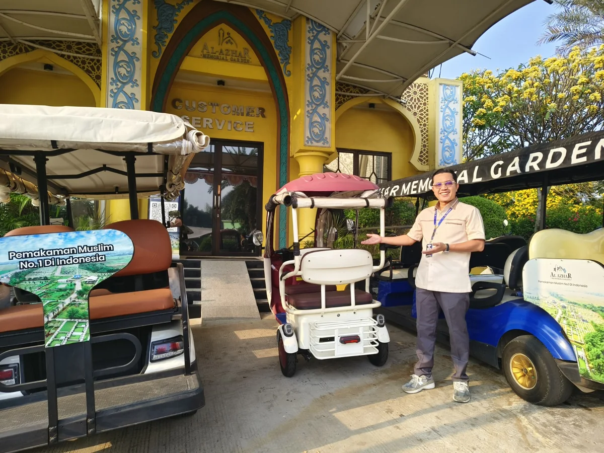 Mobil golf Al Azhar Memorial Garden