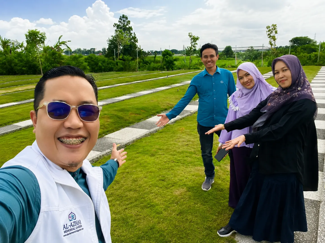Survei bersama di Al Azhar Memorial Garden