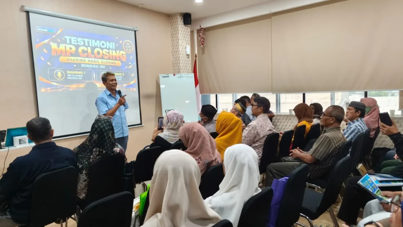 Ahmad Jayaadi sharing testimoni closing Family A pada FGD Memorial Partner
