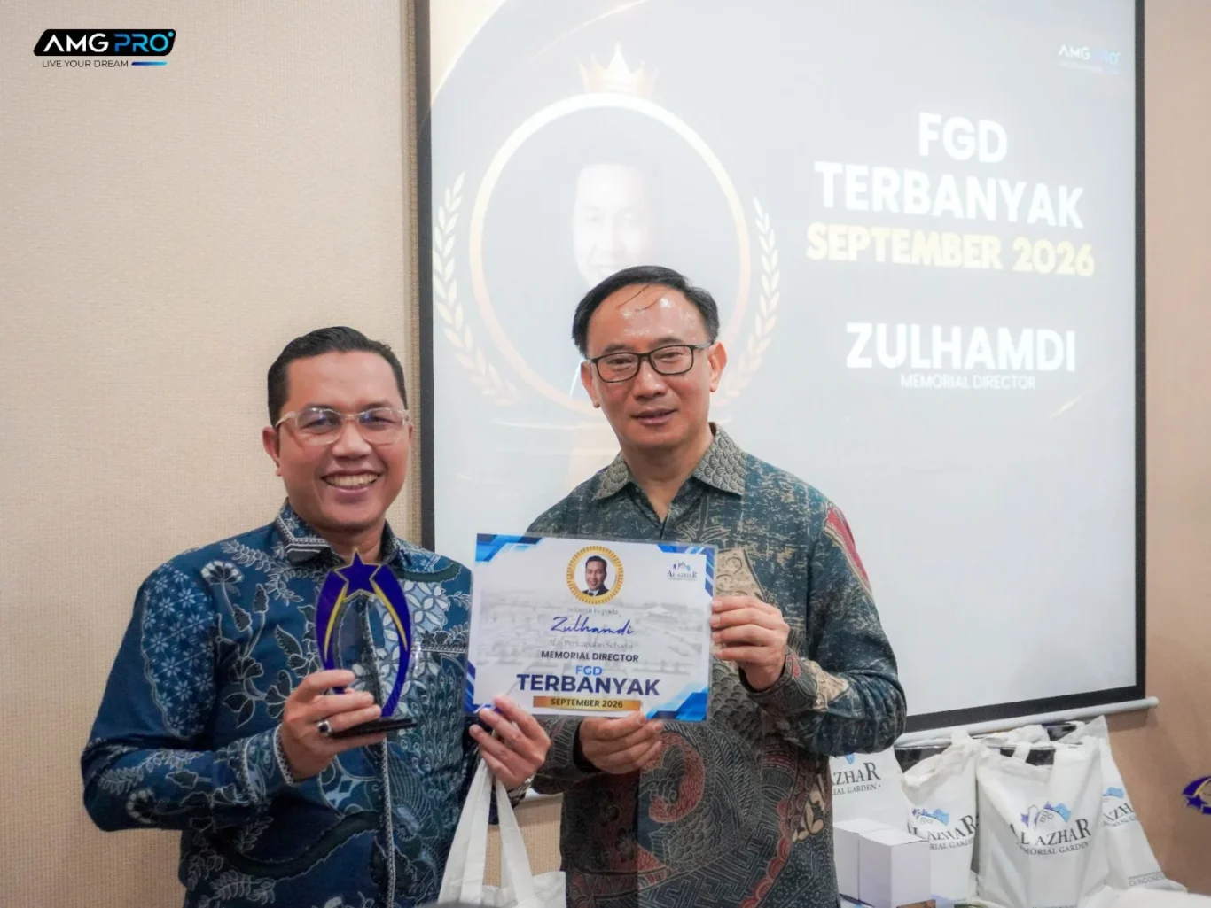 Penghargaan FGD Terbanyak September 2026 Zulhamdi M. Sa’ad, Lc.