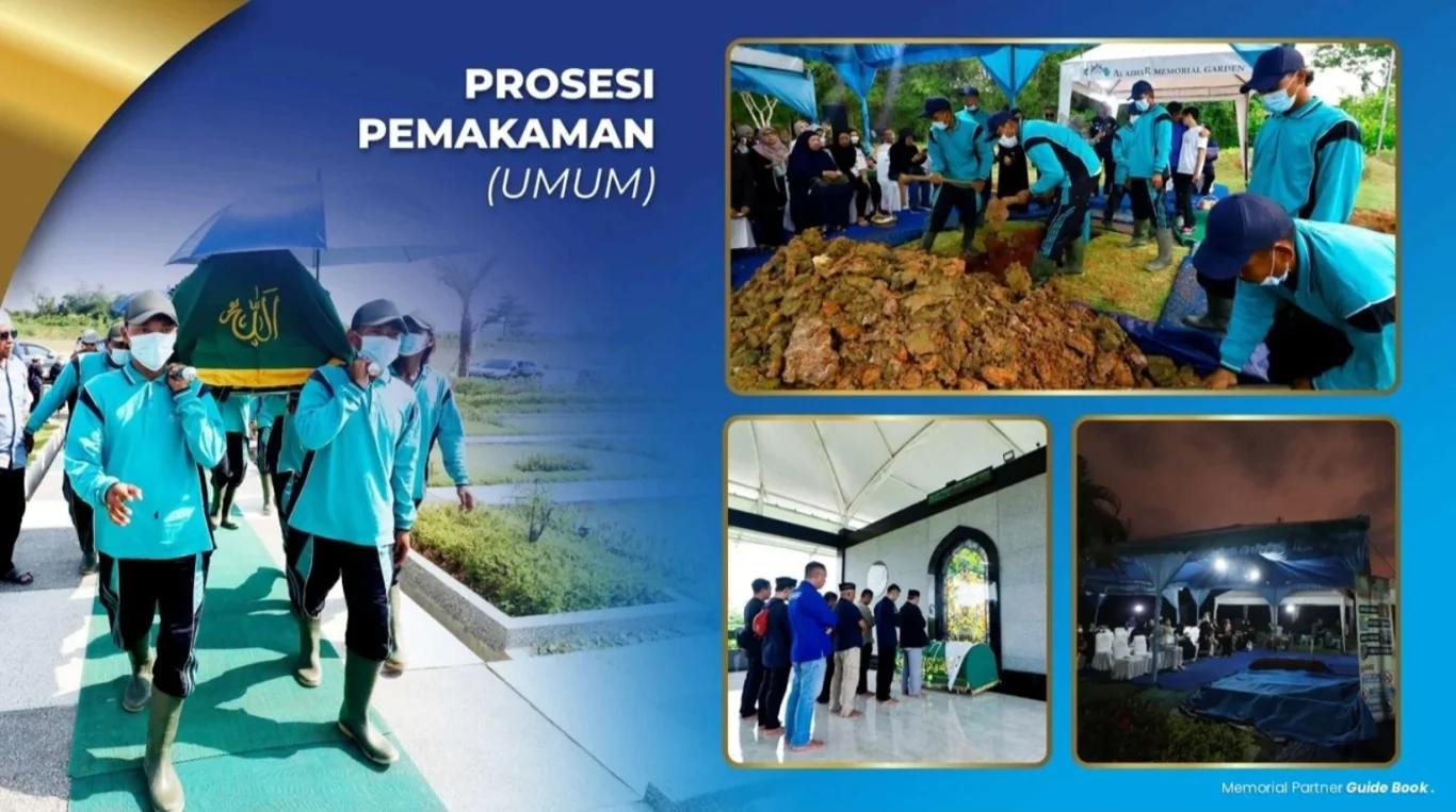 Dokumentasi asli prosesi pemakaman umum di Al Azhar Memorial Garden Karawang