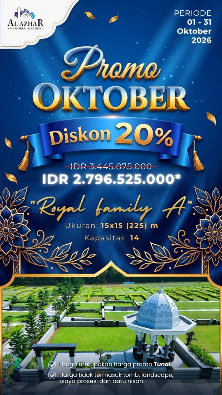 Brosur promo Royal Family A Oktober 2026 diskon 20 persen harga tunai Rp2.796.525.000