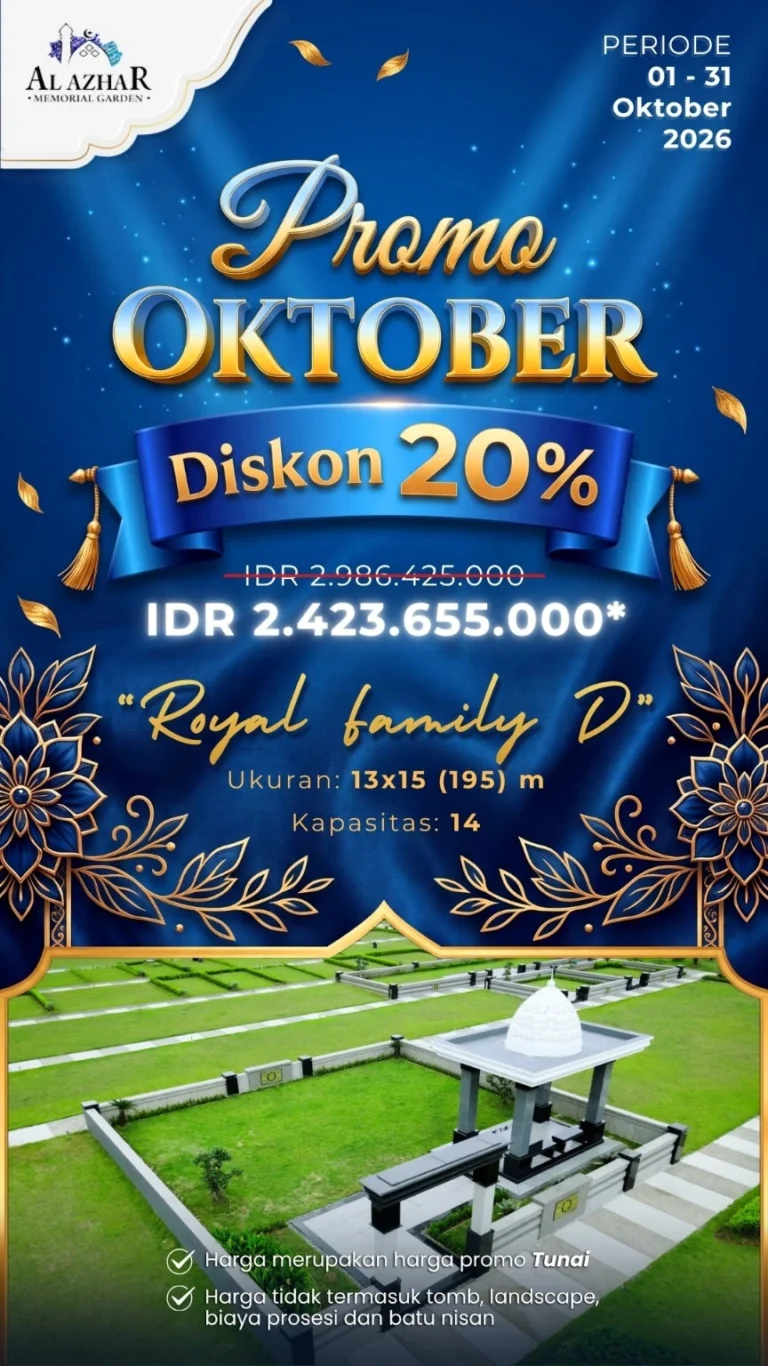 Brosur promo Royal Family D Oktober 2026 diskon 20 persen harga tunai Rp2.423.655.000
