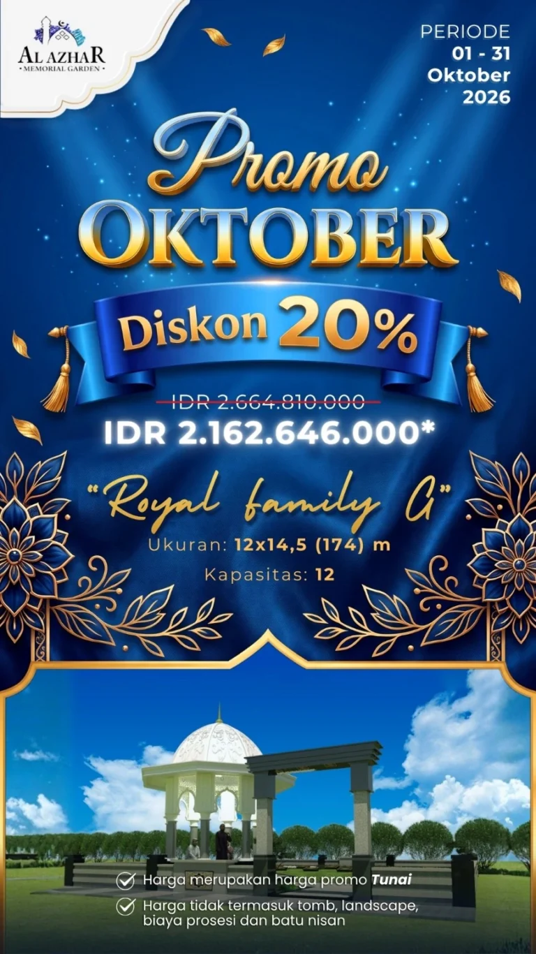 Brosur promo Royal Family G Oktober 2026 diskon 20 persen harga tunai Rp2.162.646.000