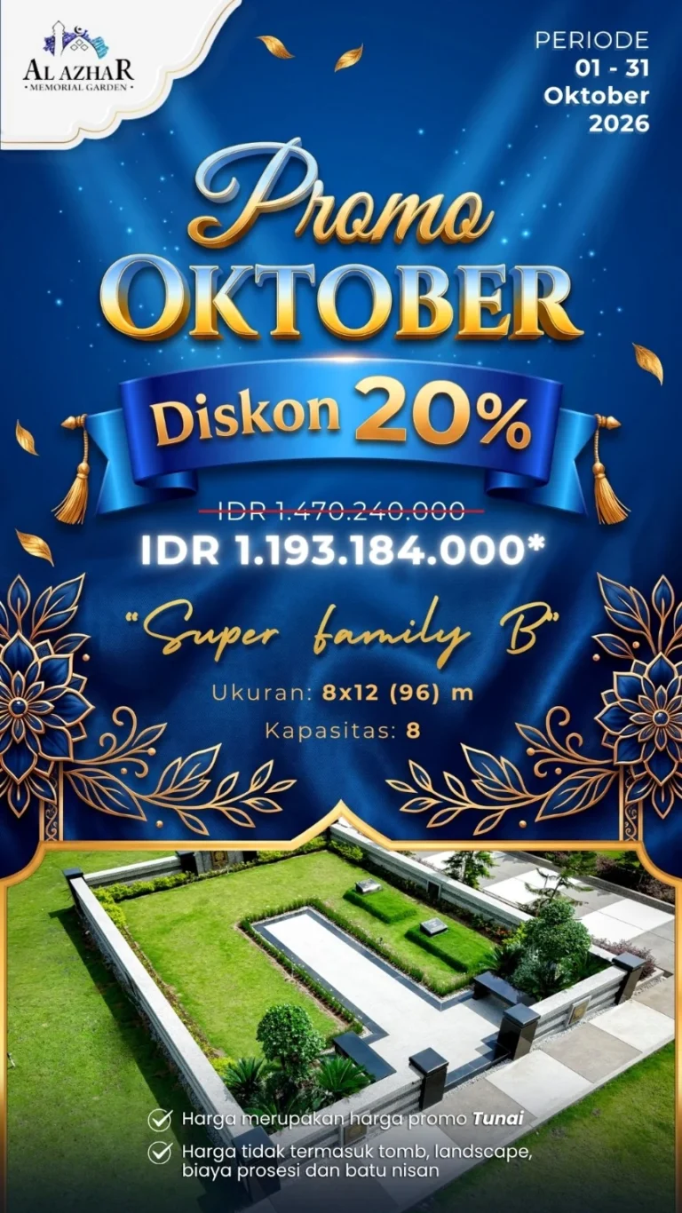 Poster promo Super Family B Al Azhar Memorial Garden Oktober 2026